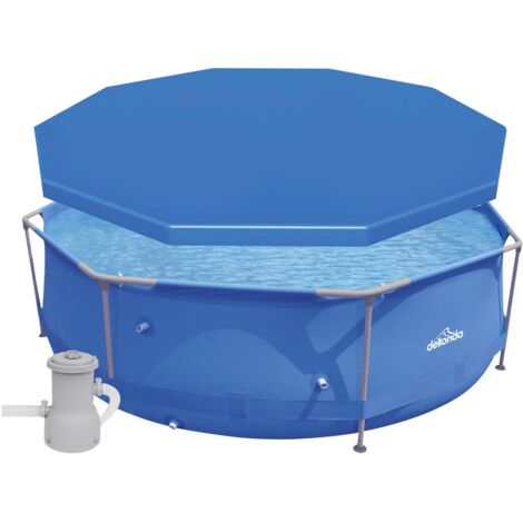 Dellonda Swimming Pool Top Cover with Rope Ties for DL19 DL40