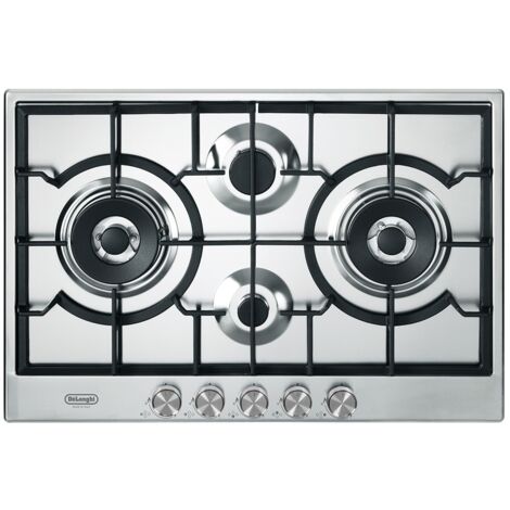 DELO Piano Cottura NSL 475 X Da incasso 4 Fornello a Gas 75 cm Acciaio Inox