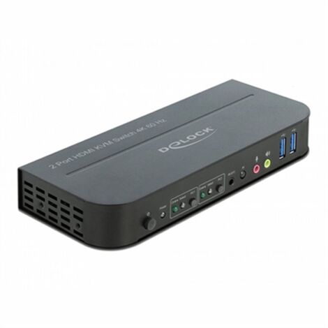 Delock 11481 KVM HDMI Switch schwarz 4K 60 Hz