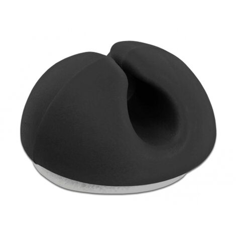 DELOCK 18343 RANGE-CÂBLES SUPPORT DE CÂBLES SUR BUREAU/MURAL NOIR 10 PIÈCE(S)