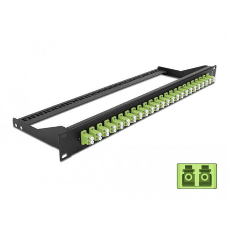Delock 19 lwl patchpanel 24 port lc duplex lindgrÜn