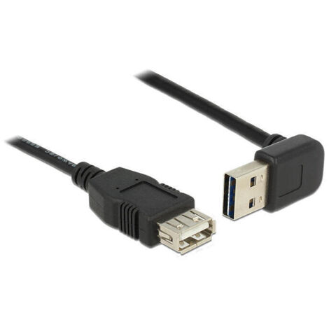 DeLOCK 1m, USB 2.0-A - USB 2.0-A - Cable USB (USB 2.0-A - USB 2.0-A, 2.0, USB A, USB A) Negro