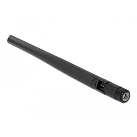 Delock 5G 3,4 - 3,8 GHz Antena SMA macho 5 dBi 20 cm omnidireccional con articulaciÃ³n basculante y material flexible negro