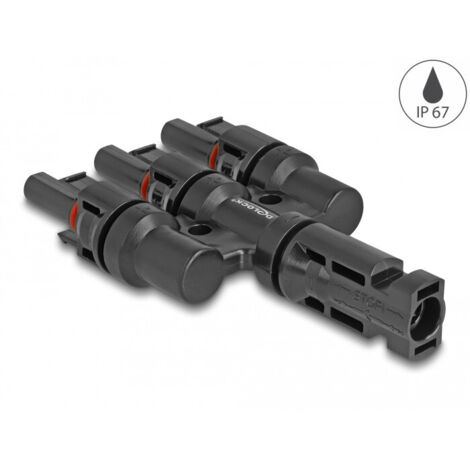 DELOCK 60024 CHANGEUR DE GENRE DE CÂBLE 1 X DL4 3 X DL4 NOIR