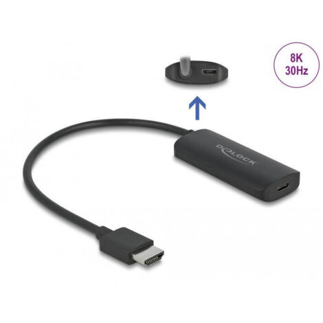 Delock 64212 adaptador hdmi-a macho a usb tipo-c hembra (dp alt mode) 8k