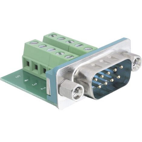 Delock  65269 D-SUB Stiftleiste 180 ° Polzahl: 9, 10  1 St.