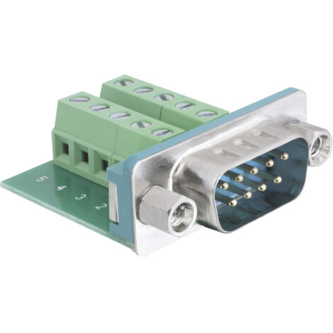 Delock  65269 D-SUB Stiftleiste 180 ° Polzahl: 9, 10  1 St.