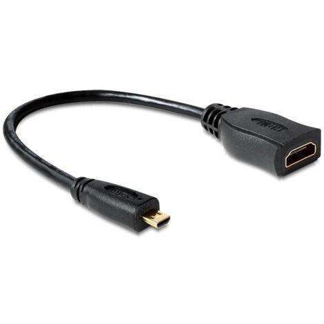 DeLOCK 65391 - Câble HDMI de 23 cm, noir
