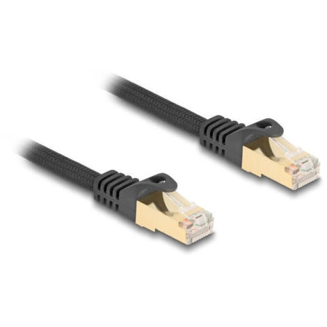 Delock 80322 rj45 cable de red trenzado cat.6a s/ftp 10m negro