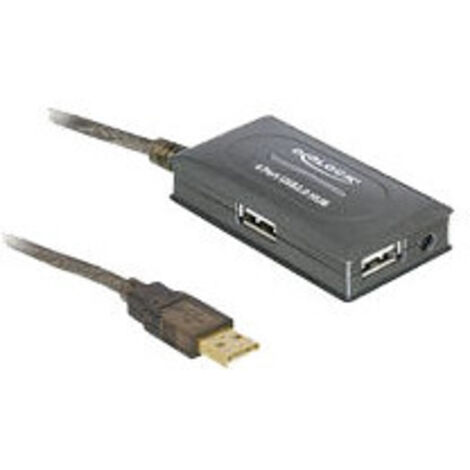 Delock 82748 - 480 Mbit/s - Schwarz - 10 m - Windows 98/2000/XP/XP-64/Vista/Vista-64/7/7-64 - Mac OS 10.5 - OS 10.6 - Linux 2.10 - USB 2.0 - 63 x 35 x 17 mm