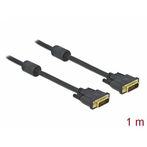 DeLOCK 83189 - DVI Kabel 1 Meter, Schwarz