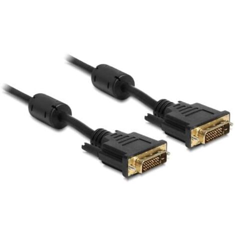 DeLOCK 83191 Cable dvi 3 m dvi-d Negro - Cables dvi (3 m, dvi-d, dvi-d, Oro, Negro, Macho/Macho).