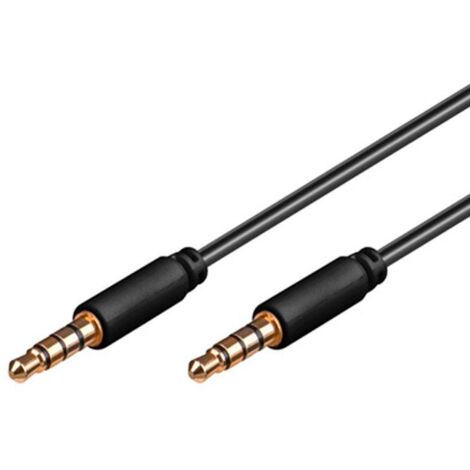 DeLOCK 83438  cable de audio 5 m 3.5mm Noir - Câbles de audio (3.5mm, 3.5mm, 5 m, Noir)