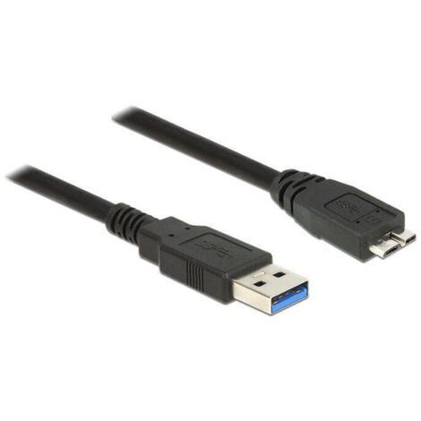 DeLOCK 85071 cable USB 0,5 m USB 3.2 Gen 1 (3.1 Gen 1) USB A Micro-USB B Negro