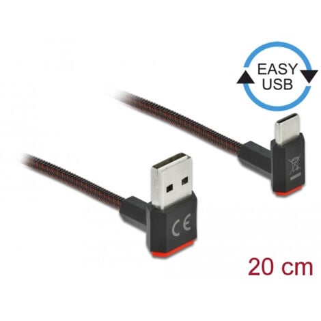 DeLOCK 85274 câble USB 0,2 m USB 2.0 USB A USB C Noir (85274)