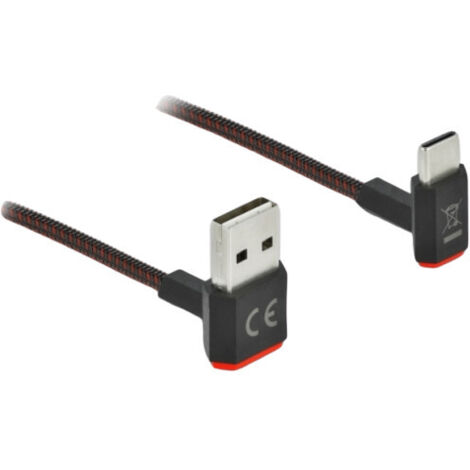 DeLOCK 85275 câble USB 0,5 m USB 2.0 USB A USB C Noir