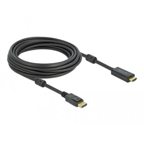 DELOCK 85961 CÂBLE VIDÉO ET ADAPTATEUR 7 M HDMI TYPE A (STANDARD) DISPLAYPORT NOIR