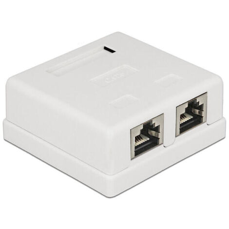 DELOCK 86269 RJ-45 COLOR BLANCO CAJA DE TOMACORRIENTE - CAJA REGISTRADORA (62,3 MM, 60 MM, 26 MM)