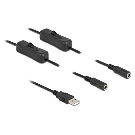 DELOCK 86797 CÂBLE ÉLECTRIQUE NOIR 1 M USB A