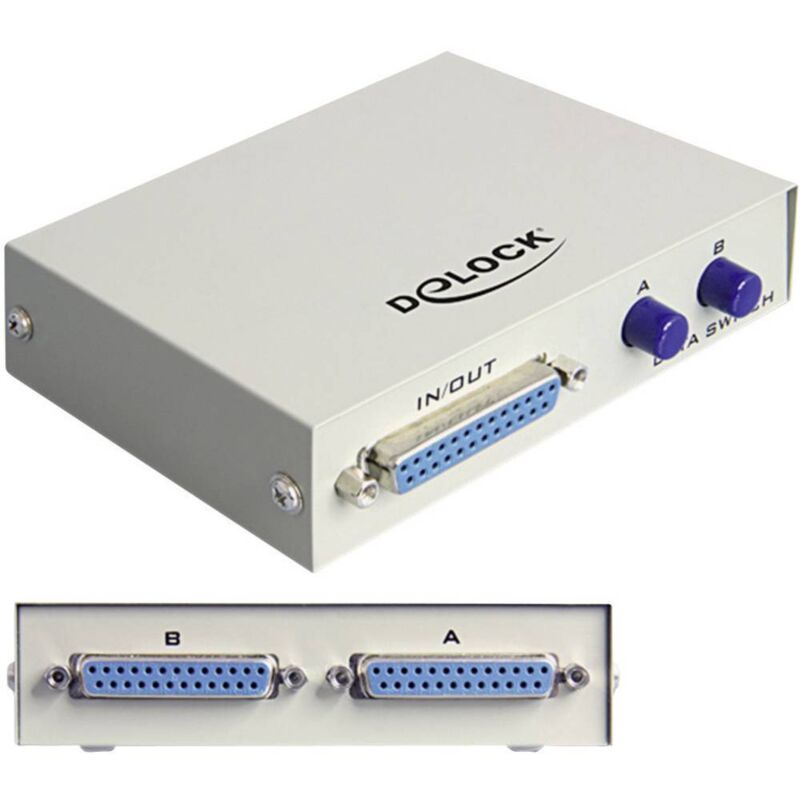 Switch parallèle 2 ports Delock 1982656 beige