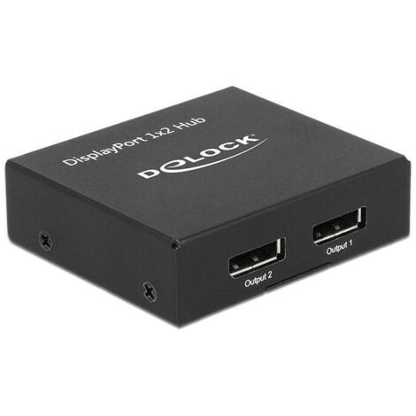 Delock 87691 divisor displayport 1.2 1 x displayport in 2 x displayport out 4k