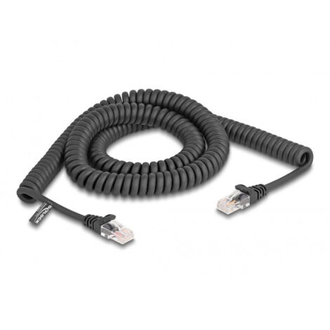 Delock 87994 RJ45 Câble réseau, câble patch CAT 5e 3.00 m noir 1 pc(s)
