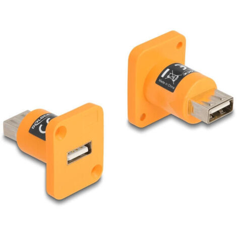 Delock 87999 mÓdulo type-d usb 2.0 tipo-a hembra a hembra naranja