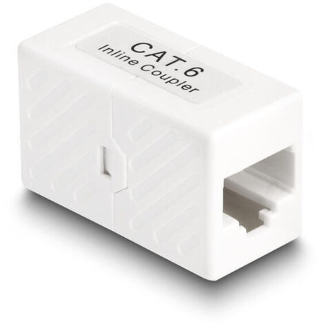 Delock 88133 adaptador rj45 hembra a rj45 hembra cat.6 utp blanco