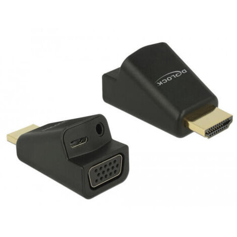 Delock adaptador hdmi-a macho vga hembra con audio