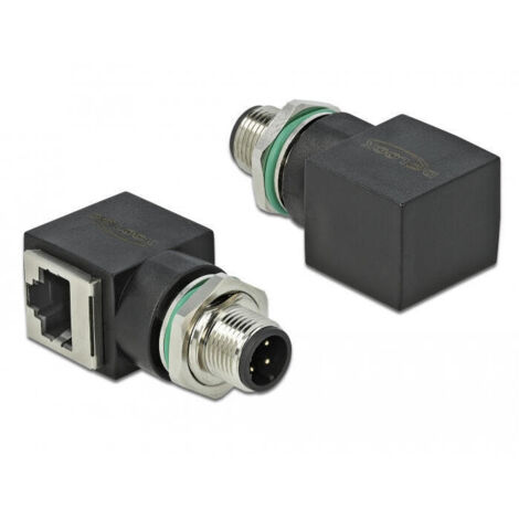 Delock adaptador m12 4 pin  macho a rj45 hembra