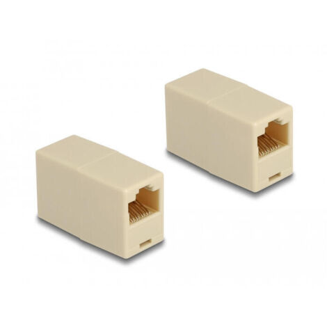 Delock adaptador rj45 hembra a rj45 hembra utp beige