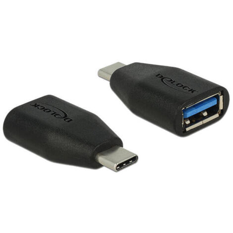 Delock adaptador usb 3.1 gen 2 usb tipo-c macho typ-a hembra negro
