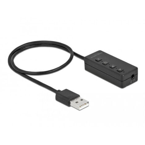 Delock Adaptador USB para auriculares y micrófono