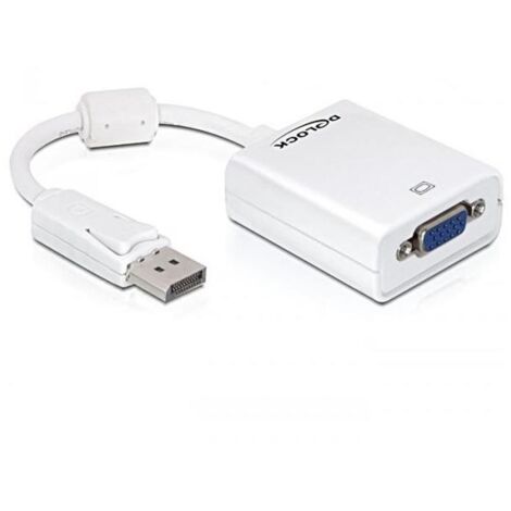 DELOCK Adapter Displayport-St  VGA-Bu weiss