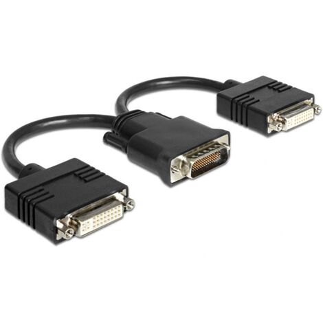 Delock Adapter DMS-59 Stecker &gt2 x DVI 24+5 Buchse 20 cm
