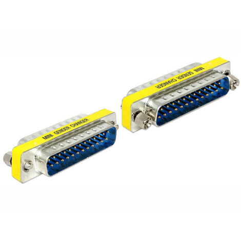Delock Adapter Sub-D 25 Pin Male  Male Gender Changer