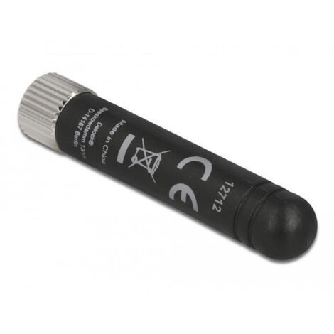 Delock antena ism 433 mhz sma macho -0,5 dbi omnidireccional flexible negra
