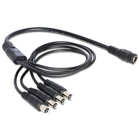 Delock Cable Dc Splitter 5.5 X 2.1 Mm 1 X Female  4 X Male