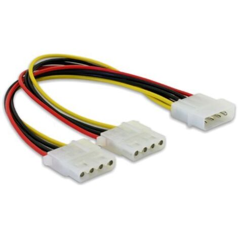 Delock Cable De Alimentacion Molex A X2 Molex M/H 0.11M 821