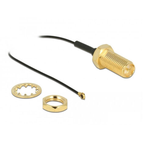 Delock cable de antena  rp-sma hembra am einbau a mhf® 4 macho 0.81 35 cm