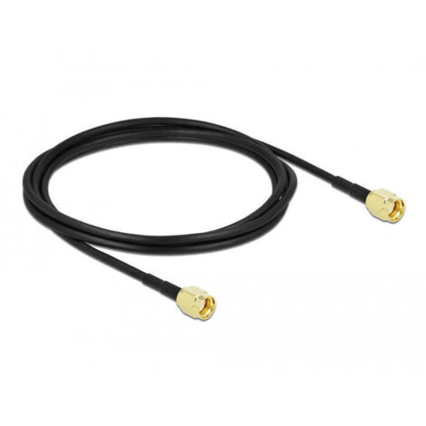 Delock cable de antena rp-sma macho a rp-sma macho lmr/cfd100 2 m low loss