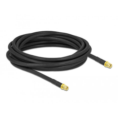 Delock cable de antena  rp-sma macho a rp-sma macho lmr/cfd300 5 m low loss