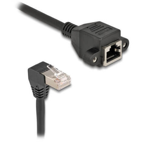 Delock cable de extensiÓn s/ftp macho rj45 macho 90° angular