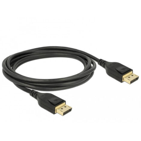 Delock Cable DisplayPort 3 m Negro Soporte 8K
