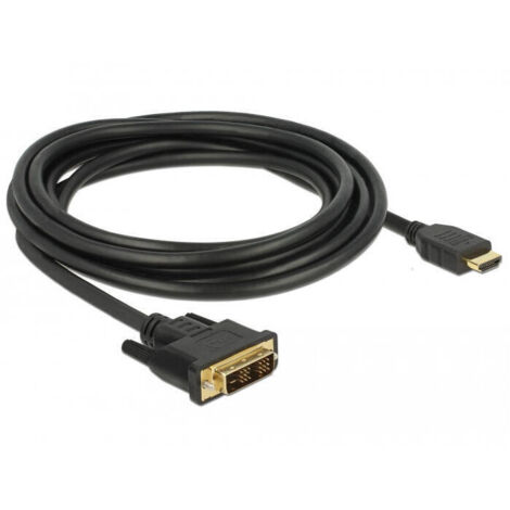 Delock Cable DVI 18+1 macho  HDMI-A macho de 3.00 m negro (BRND)