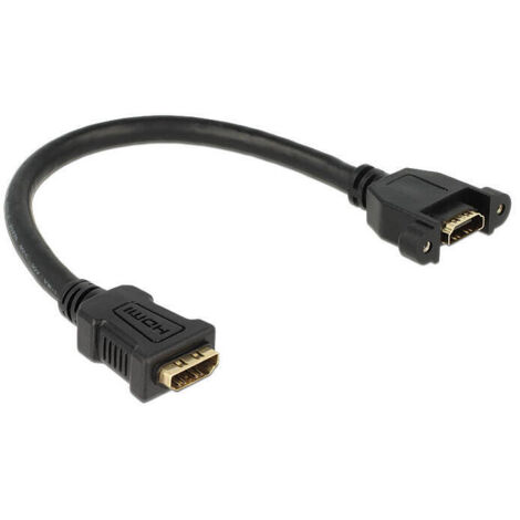 Delock cable hdmi a hembra  hdmi a hembra para instalaciÓn 25 cm