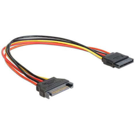 Delock cable power sata 15 pin male  sata 15 pin female extension 30 cm