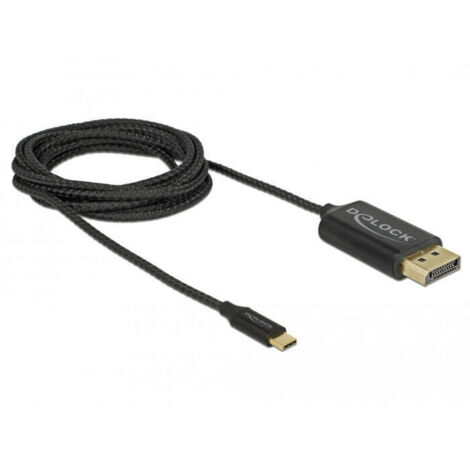 Delock Cable USB Type-C a DisplayPort (Modo DP Alt) 4K 60 Hz 2 m coaxial