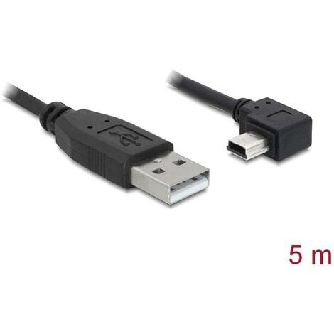 Delock Câble USB USB 2.0 USB-A mâle, USB-Mini-B mâle 5.00 m noir 82684 C670761