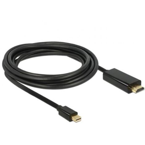 DeLOCK - Cavo mini DisplayPort 1.2 spina >1 m - HDMI-A spina 1 m nero 4K, 83698